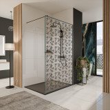 Glazen scheidingswand douche met kleurendruk FRAME BLOMMEN 2 Glazen scheidingswand douche met kleurendruk FRAME BLOMMEN 2