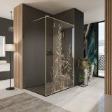 Glazen scheidingswand douche met kleurendruk FRAME GRÄSER Glazen scheidingswand douche met kleurendruk FRAME GRÄSER