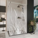 Glazen scheidingswand douche met kleurendruk FRAME KORNFELD Glazen scheidingswand douche met kleurendruk FRAME KORNFELD