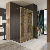 Glazen scheidingswand douche met kleurendruk FRAME MEMPHIS 1 Glazen scheidingswand douche met kleurendruk FRAME MEMPHIS 1