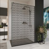 Glazen scheidingswand douche met kleurendruk FRAME MEMPHIS 2 Glazen scheidingswand douche met kleurendruk FRAME MEMPHIS 2