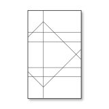 Glazen scheidingswand douche van satinaatglas met zwarte opdruk FRAME RAUTE Glazen scheidingswand douche van satinaatglas met zwarte opdruk FRAME RAUTE