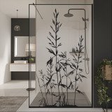 Glazen scheidingswand douche met kleurendruk FRAME GRÄSER Glazen scheidingswand douche met kleurendruk FRAME GRÄSER