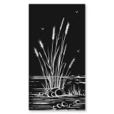 Glas Douchecabine deur zijdelings met motief RIET 1/210