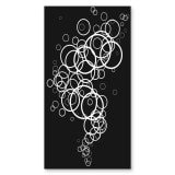 Glas douchecabine deur met decor CERCO 1/210 aan de zijkant