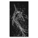 Glas douchecabine deur met decoratie WATER 2/210 aan de zijkant