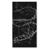 Glas douchecabine deur met zijpaneel met decor WATER 4/210