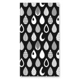 Glas douchecabine deur met zijpaneel en motief DRUPPEL 2/210