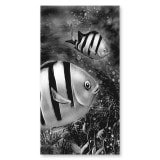 Glas douchecabine deur met zijpaneel en vismotief 2/210