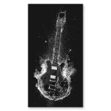 Glas douchecabine deur zijpaneel met motief GITAAR 210