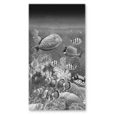 Glasdouchecabine deur aan de zijkant met vismotief 3/210