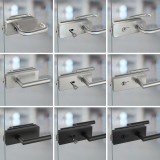 Glazen deur met satijnen afwerking zonder frame AREA 4