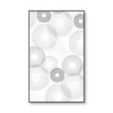 Glazen scheidingswand douche met kleurendruk FRAME CIRCLE Glazen scheidingswand douche met kleurendruk FRAME CIRCLE