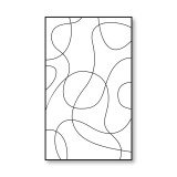 Glazen scheidingswand douche met kleurendruk FRAME SCRIBBLE