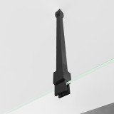 Glazen scheidingswand douche satijnglas met zwarte opdruk FRAME ARRAY 6