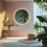 Ronde spiegel met verlichting rondom - HELENA