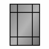Industrieel ontwerp spiegel zwart gelakt F624TL