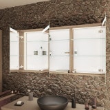 Badkamerspiegel gegoten LED opbouw/inbouw - TORONTO