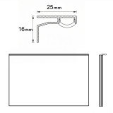 Lichte spiegel, opt. met legplankje - Speyer