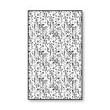 Glazen scheidingswand douche Satinato met zwarte opdruk FRAME MEMPHIS 1