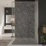 Glazen scheidingswand douche met kleurendruk FRAME MEMPHIS 1 Glazen scheidingswand douche met kleurendruk FRAME MEMPHIS 1