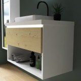 Maatwerk verlichte badonderkast - Mellum 05A/LED