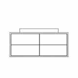 Onderkast voor opbouw waskom 30A