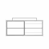 Onderkast voor opbouw waskom 30A