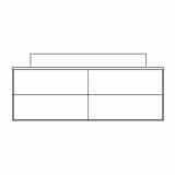 Onderkast voor opbouw waskom 30A