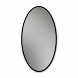 Ovale LED-spiegel met zwarte rand gedeeltelijk gelakt F659L4OTL Ovale LED-spiegel met zwarte rand gedeeltelijk gelakt F659L4OTL