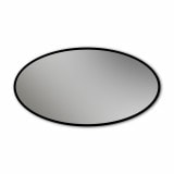 Ovale LED-spiegel met zwarte rand gedeeltelijk gelakt F660L4OTL Ovale LED-spiegel met zwarte rand gedeeltelijk gelakt F660L4OTL