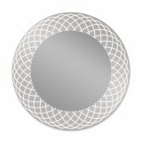 Ronde LED spiegel met glazen omlijsting Lisandra 1 Ronde LED spiegel met glazen omlijsting Lisandra 1