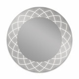 Ronde LED spiegel met glazen omlijsting Lisandra 2 Ronde LED spiegel met glazen omlijsting Lisandra 2
