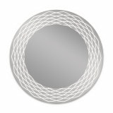 Ronde LED spiegel met glazen omlijsting Lisandra 3 Ronde LED spiegel met glazen omlijsting Lisandra 3