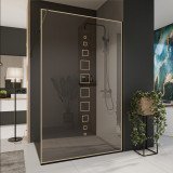 Glazen scheidingswand douche met kleurendruk FRAME SQUARES 4 Glazen scheidingswand douche met kleurendruk FRAME SQUARES 4