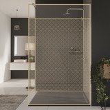 Glazen scheidingswand douche met kleurendruk FRAME SQUARES Glazen scheidingswand douche met kleurendruk FRAME SQUARES