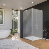 Gehard glazen douchecabine Satinato, deur aan de zijkant AREA 1/210