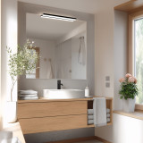 Spiegel met lamp Pandora