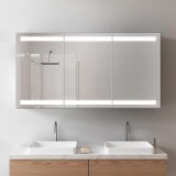 LED Spiegelkast van aluminium - Donau/Zwart LED Spiegelkast van aluminium - Donau/Zwart