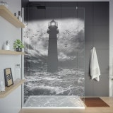 Douchewand met motief VUURTOREN 2 (T) Douchewand met motief VUURTOREN 2 (T)
