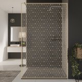 Glazen scheidingswand douche met kleurendruk FRAME TRIANGEL Glazen scheidingswand douche met kleurendruk FRAME TRIANGEL