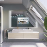 Badkamerspiegel met TV voor schuine plafonds - HANNAH DS