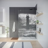 Douchewand met motief VUURTOREN 2 (T) Douchewand met motief VUURTOREN 2 (T)