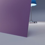 Paars / Violet gelakt gehard veiligheidsglas Satijn 4mm