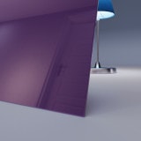Paars / Violet op maat gelakt gehard veiligheidsglas 4mm