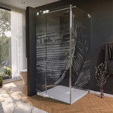 Glas douchecabine deur aan de zijkant met motief BOOT 1/210