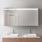 Aluminium badkamer spiegelkast met LED - Line Aluminium badkamer spiegelkast met LED - Line