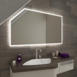 LED badkamerspiegel onder schuin dak - Namek