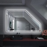 LED badkamerspiegel voor schuin plafond SDS101