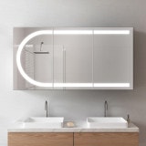 Aluminium badkamerspiegelkast met LED - Saale Aluminium badkamerspiegelkast met LED - Saale